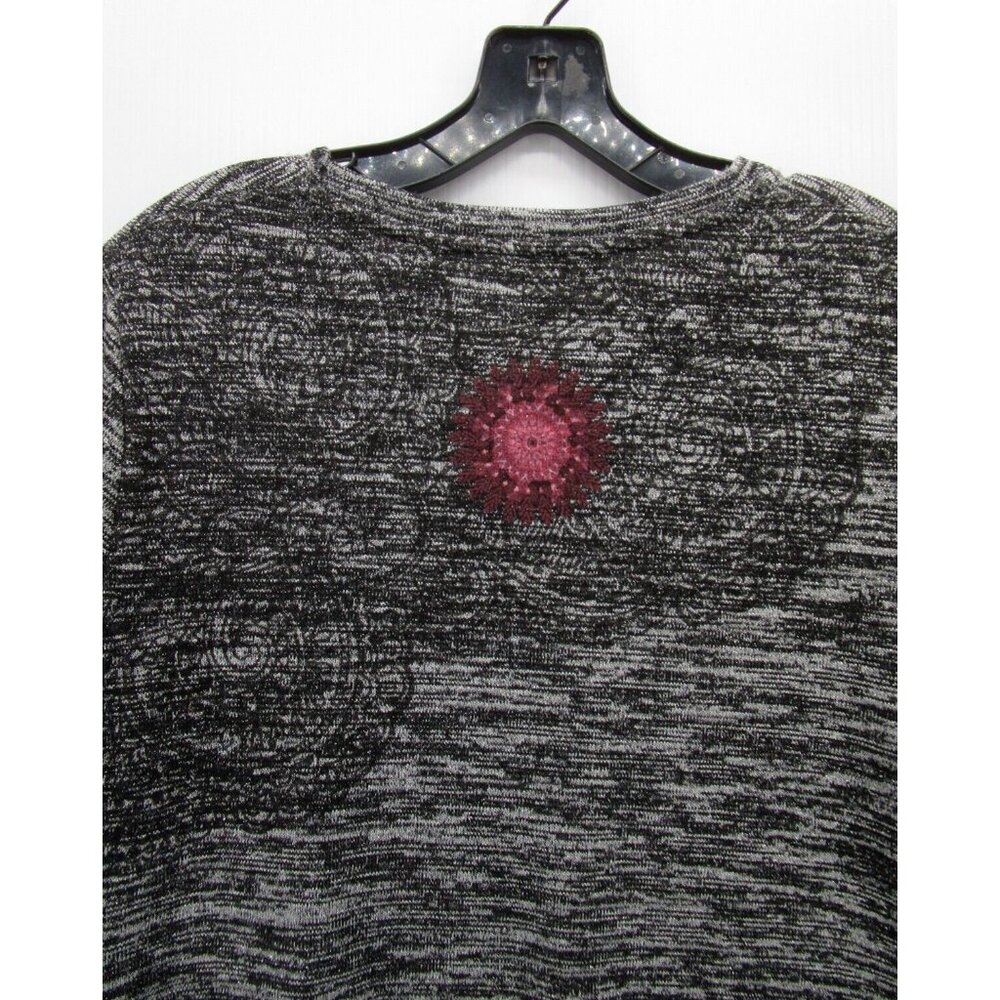 Desigual Sweater Large Tunic Pullover Embroidered… - image 8